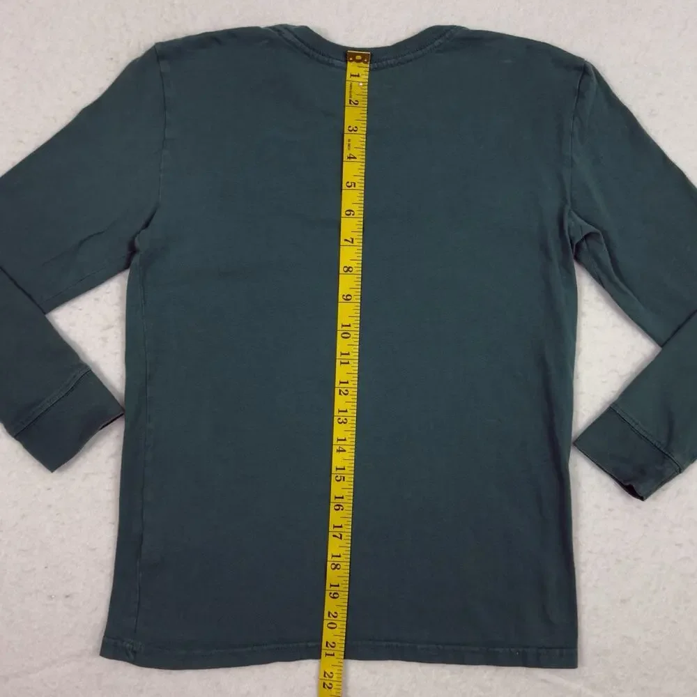 Tommy Bahama T Shirt Boys Large Green Long Sleeve Pocket Tee  Cotton